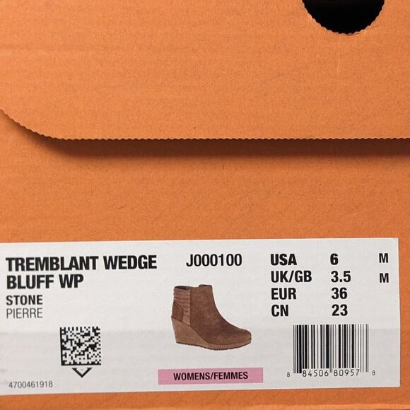 Merrell Tremblant Wedge Bluff Ankle Boots, Brown, Womens 6 M - Picture 8 of 8